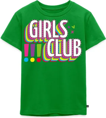 Produktbild von Spreadshirt Die Drei Ausrufezeichen Girls Club Kinder Premium T-Shirt, 110/116 (4 Jahre), Grün