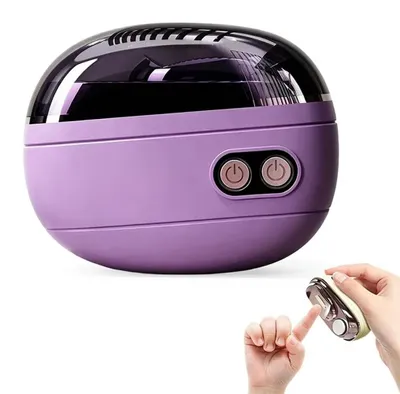 Produktbild von Elektrischer Nagelknipser und Polierer - 2-in-1 - Wiederaufladbar - Automatisch - Für Erwachsene und Senioren - Lila