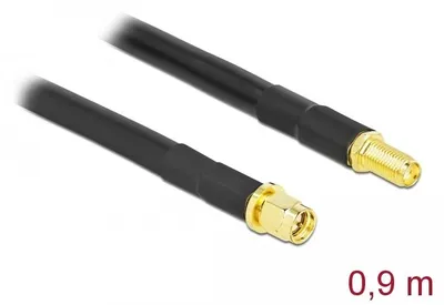Image de DELOCK Antennenkabel SMA Stecker zu SMA Buchse LMR/CFD300,
