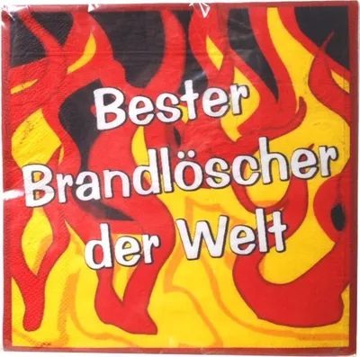 Produktbild von 20 Servietten Feuerwehr 2-lagig, 33x33cm