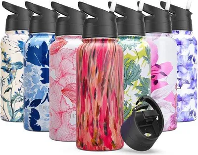 Produktbild von Isolierte Edelstahlwasserflasche 32oz -frei für Sport