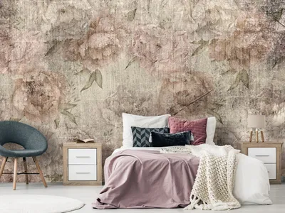 Immagine prodotto di Carta da parati fotografica in tessuto non tessuto fiori 400x280 cm carta da parati murale XXL motivo vegetale natura peonia orientale grigio f-A-10043-a-a