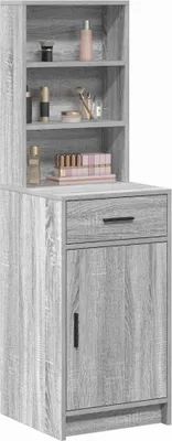 Immagine prodotto di vidaXL Credenza alta Sonoma grigia 40 x 40,5 x 135 cm in materiale composito