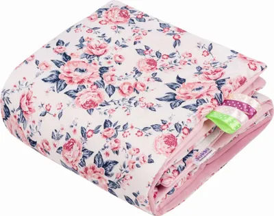Produktbild von Roses & Smokey Pink Soft Velvet Neugeborene Decke 55x75cm