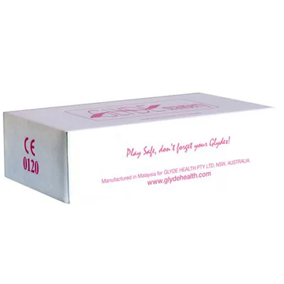 Zdjęcie produktu dla Glyde Ultra - Strawberry - 100 prezerwatyw - Prezerwatywy Premium "Vegan Friendly"