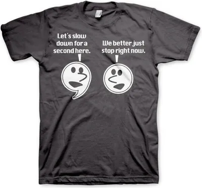 Imagen del producto de Camiseta "Relájense un momento" - Talla XXL - Gris oscuro