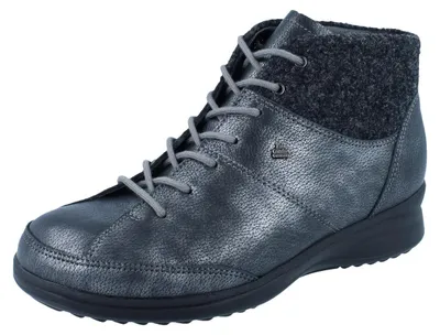 Produktbild von FINN COMFORT Stiefel Galtür nerosilber/anthrazit Pony/Felt - Größe: UK 5