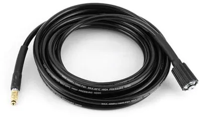 Produktbild von Reinigungsrohr 15 Meter - 40 MPa - Autowasrohr - Schwarz - Gummischlauch - K2/K3/K4/K5 geeignet