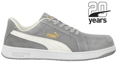 Produktbild von Puma Sicherheitsschuh ICONIC SUEDE LOW S1PL ESD FO HRO SR 6400 Gr. 40 grau