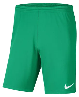 Image de Short de football Nike Dri-FIT Park 3 pour enfants, couleur vert stadium/blanc, modèle BV6865