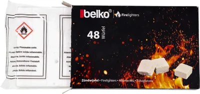 Product packaging for firelighters.