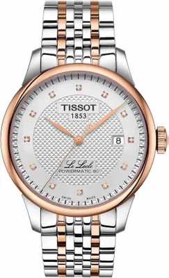 Produktbild von Tissot Le Locle Powermatic 80 Herrenuhr silber roségold Edelstahl