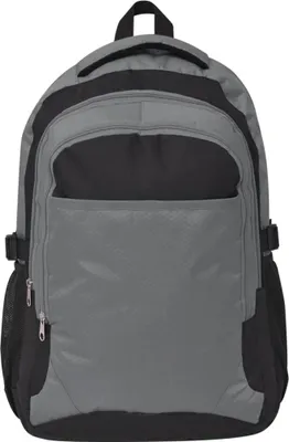 Produktbild von vidaXL Schulrucksack 40 L Schwarz und Grau