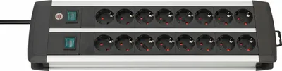 Zdjęcie produktu dla Listwa nasadowa Brennenstuhl Premium-Duo-Alu-Line 2x8x 3m