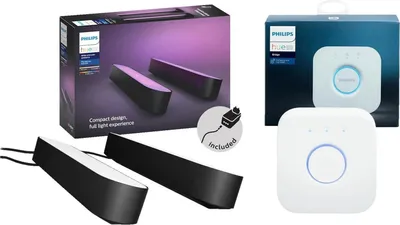 Produktbild von PHILIPS Hue White & Col. Amb.Play Doppelpack Lightbar inkl. Netzteil Starter Set