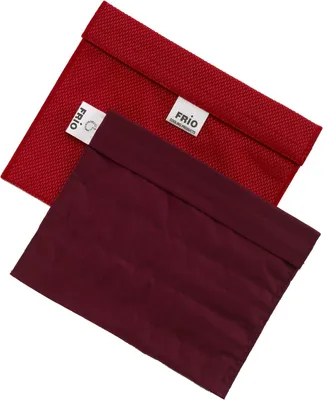 Produktbild von Insulin-Kühltasche für Diabetiker - Größe 15 x 21 cm - Rot - Für 9 Insulinpens - Kühlt mit kaltem Wasser - Wiederverwendbar