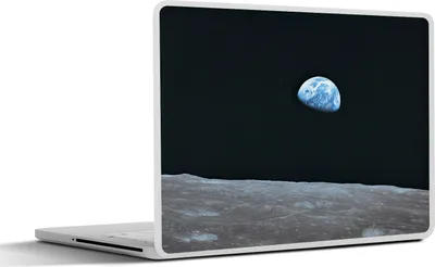 Produktbild von MuchoWow® Laptop Aufkleber Sticker Cover Die Erde vom Mond aus 36.5x27.5 cm - Laptop-Sticker