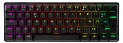 Produktbild von SteelSeries Apex Pro Mini Schwarz Wireless Wireless Backlit LCD AZERTY Tastatur