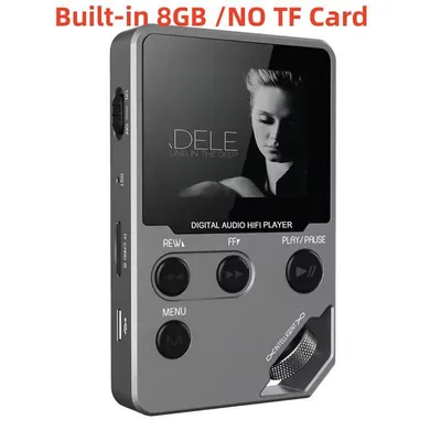 Produktbild von Verlustfreier Bluetooth-MP3-Musikplayer, Gehäuse aus Zinklegierung, Drehregler, drahtlose Verbindung, FM-Radio, Sprachaufzeichnung