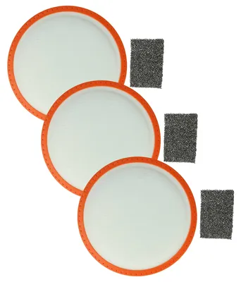 Produktbild von vhbw 6-tlg. Filter-Set kompatibel mit Dirt Devil PowerCyclone M2828-4, M2828-5, M2828-6 Staubsauger - 3x Vormotor-Filter, 3x Motorschutz-Filter