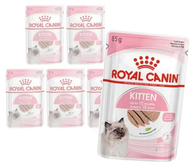 Zdjęcie produktu dla Royal Canin Kitten 6x85g Pełnoporcjowa Mokra Karma Dla Kociąt Do 12 Miesiąca Życia Pasztet