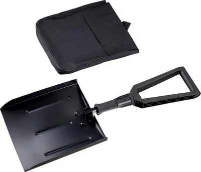 Produktbild von Schneeschaufel mit Tasche Aluminium schwarz neu