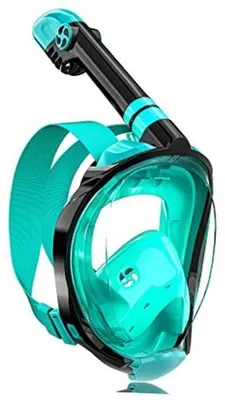 Immagine prodotto di Set da snorkeling in plastica, nero/verde, taglia S/M