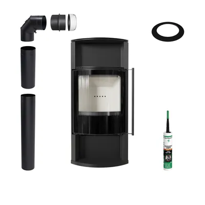 Produktbild von Freistehender Kaminofen KRATKI TOFA 8 kW ∅150 ECO Montagezubehör
