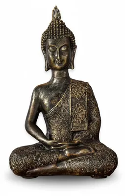 Image de Dripio - Statue de Bouddha - Bronze - 21 cm, Image générée par une IA