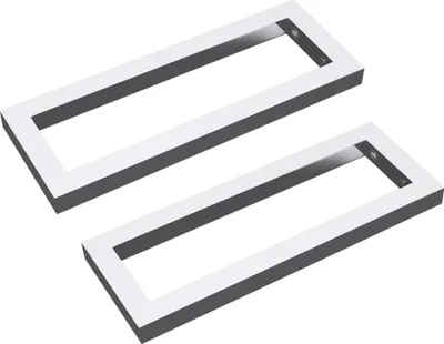 Produktbild von Mai & Mai Design Wandkonsole aus Edelstahl in Silber, BTH: 50x3x15 cm, Waschtisch Halterung 2 Stück WH01
