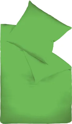 Produktbild von Fleuresse Mako-Satin-Bettwäsche colours grasgrün 7048