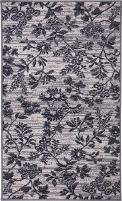 Immagine prodotto di 190x280 cm Tappeto Fiori grigio
