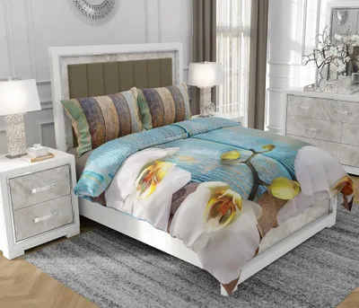 Obrázek produktu pro Povlečení 200x220 cm + 2x70x80 cm, 3dílná sada, 100% bavlna, satyna, zip, vícebarevná - SOVIO | So.0175