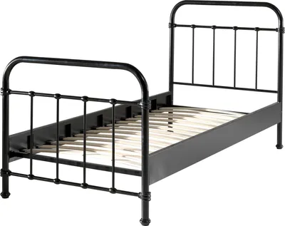 Produktbild von Metallbett Karlyn 210x98x111 Einzelbett Metall Schwarz