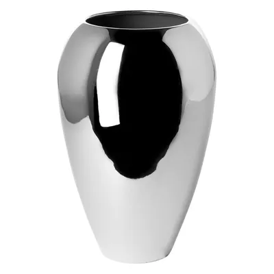 Produktbild von Fink MALANA, Vase, vernickelt, Eisen, glatt, silberfarben, L. 17 cm, B. 17 cm, H. 26 cm, D. 17 cm 157141