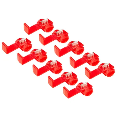 Produktbild von Klemmverteiler Stromdiebe Kabelaffe Kabeldieb Schnellverbinder Abzweigverbinder rot Kabel 0,5 bis 1,5qmm 10 Stück