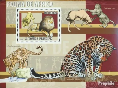 Produktbild von Briefmarken Sao Tome e Principe 2009 Mi Block683 (kompl.Ausg.) postfrisch Afrikanische Katzen