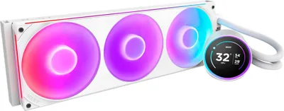 Produktbild von NZXT Kraken Elite 420 RGB, All-in-One-Flüssigkeitskühler, 14 cm, Weiß