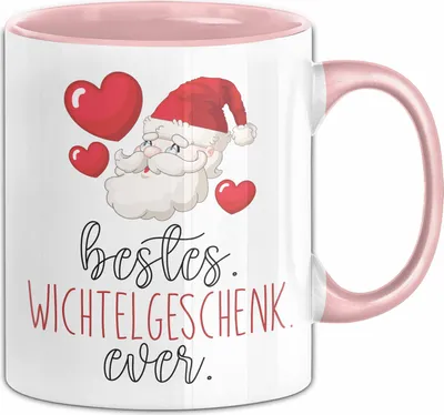 Produktbild von Wichtelgeschenk Tasse Geschenk bis 20€ Schrottwichtelgeschenk Schrottwichteln Bestes Wichtelgeschenk Ever (Rosa)