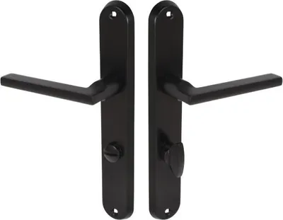 Productafbeelding van GAMET CLASSICO DH98-14WC72-L36-BL: Toiletdeurgreep, zwart, mat, universeel