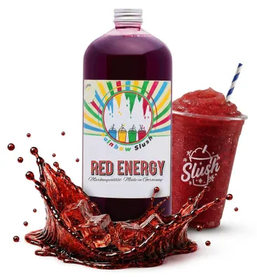 Produktbild von Rainbow Slush Sirup Red Energy Geschmack 1L 1:5 AZO & glyzerinfrei