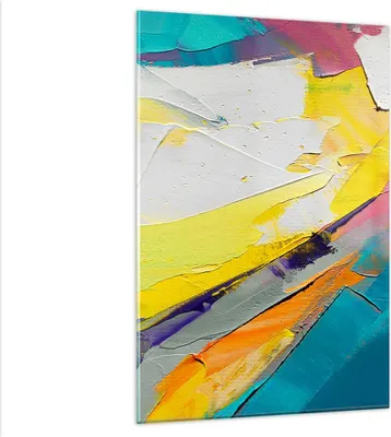 Produktbild von Bilder auf glas - Einteilig - Deadlock Farben dreidimensional - 80x120cm - Glasbilder - Wandbilder - Bilder - Wanddekoration aus Glas - Glas Bilder - Wandbild auf Glas - GPA80x120-4871
