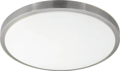 Produktbild von EGLO LED Deckenlampe Competa 1, 1 flammige Deckenleuchte, Material: Stahl und Kunststoff, Farbe: Silber, weiß, L: 34 cm