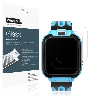 Produktbild von 2x dipos GlassAR Smartwatch Kinder mit Telefonfunktion