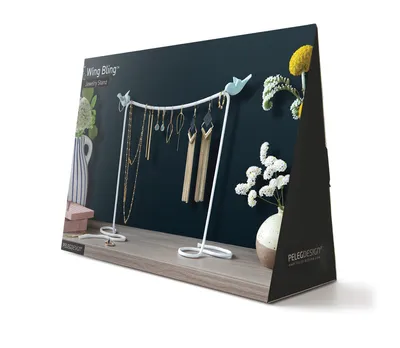 Immagine prodotto di PELEG DESIGN - Portagioielli Wing Bling | portaorecchini | portagioielli bianco | sistema di custodia per gioielli