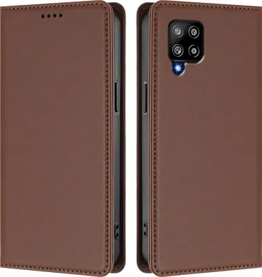 Immagine prodotto di Custodia per Samsung Galaxy A42 5G, Flip Cover in Finto cuoio antiurto magnetica con supporto marrone