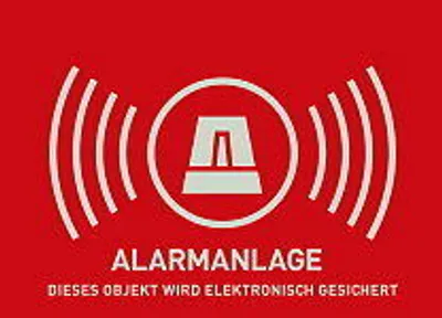 Produktbild von ABUS Warnaufkleber Alarm -D- AU1323 74x52,5mm AU1323