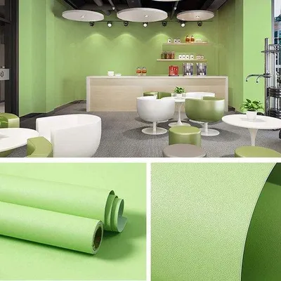Productafbeelding van Famanu Zelfklevende folie, meubel- en wandbeschermfolie - Groen, 40 x 350 cm