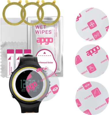 Produktbild von apgo 3 Stück Schutzglas, klar, kompatibel mit Sunroad FR800NB Smartwatch, Hybrid 8H, Ersatz für Hartglas, Displayschutzglas, Bildschirmschutz, Displayschutz, kratzfest