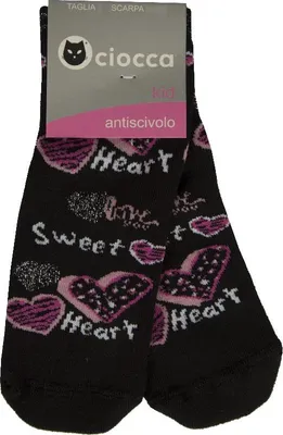 Immagine prodotto di Un paio di calze calzini CIOCCA basso antiscivolo antisdrucciolo bimba ragazza donna articolo 4/488A, 2-6/8 - scarpa 29/34, Cotone 82%,Poliestere 1%,Poliammide 16%,Spandex 1%